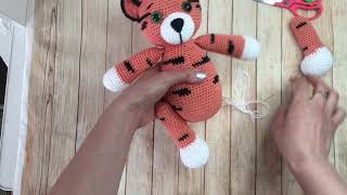 картинка: Нитяное крепление конечностей 🧸 вращающиеся лапки