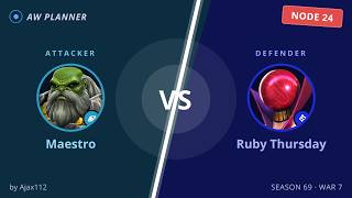 S69 War 7: Maestro vs 24 Ruby Thursday