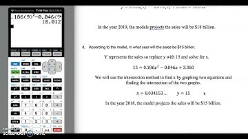 Linear/ Quadratic Modeling