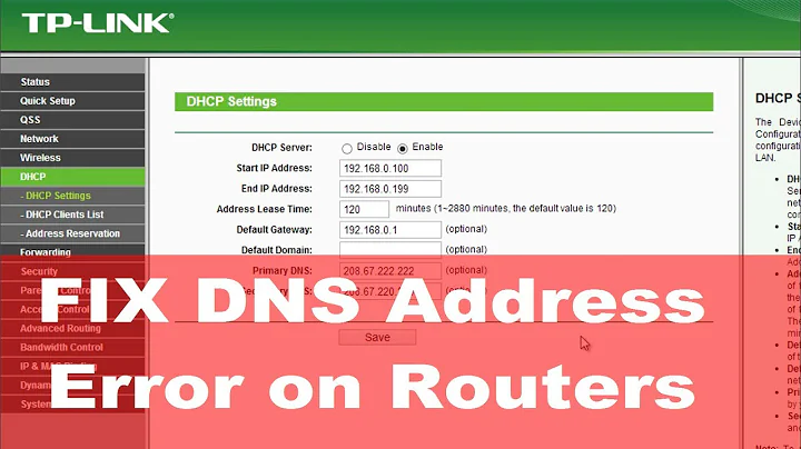 Unable to Resolve DNS Address on Router? FIXED