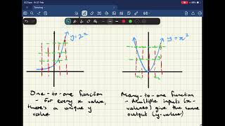 One-to-One and Many-to-One Functions