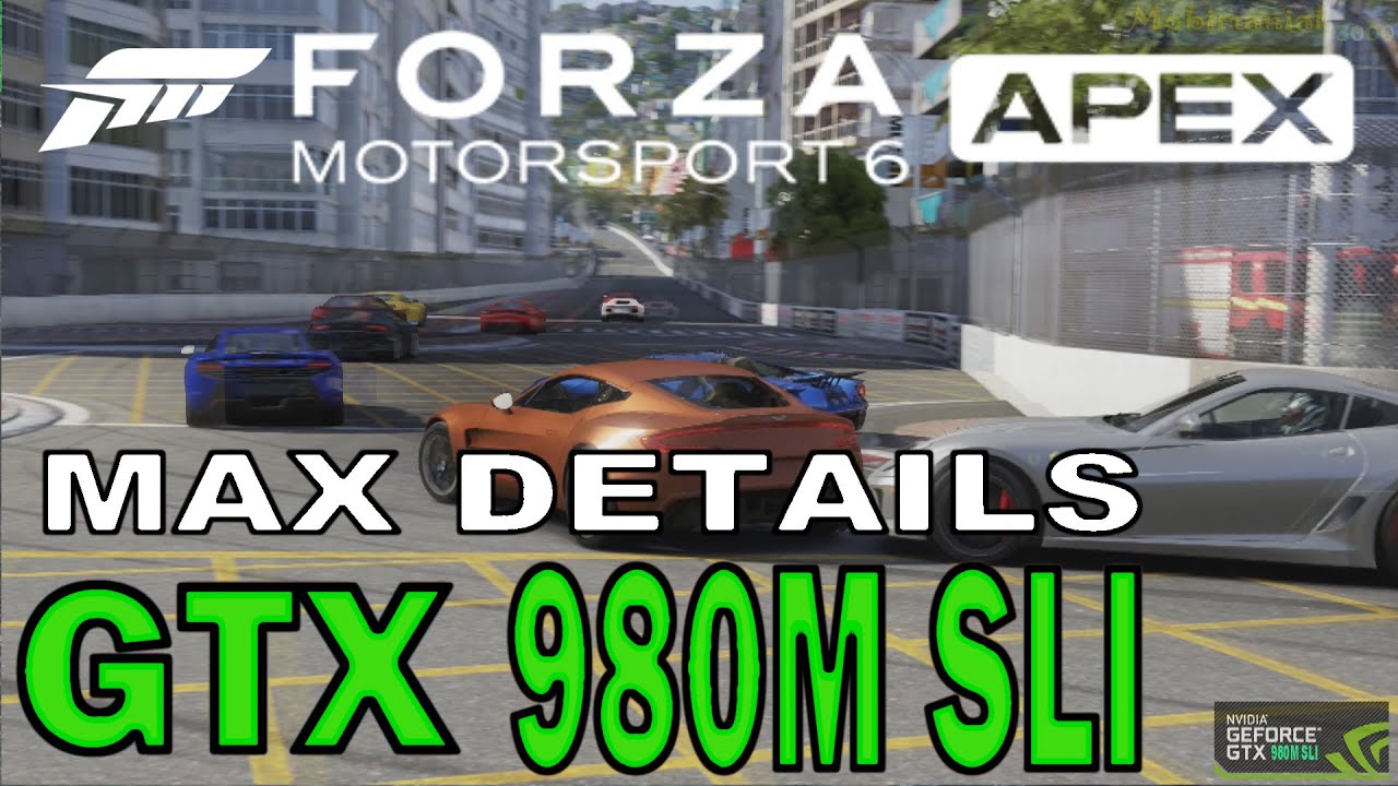 Forza 6 Apex Beta (GTX 980M SLI) 60 fps MAX GRAPHICS DETAILS MSI GT80 2QE TITAN laptop