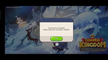 the network is unstable please check your connection