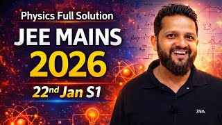 JEE Main 2026 Physics PYQ (22 Jan Shift 1) | Complete Paper Solution | Important Questions Explained