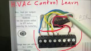 Thermostat Wiring Color Code | R, Y, G, W, C Wires Explained 24V Transformer to Thermostat wiring