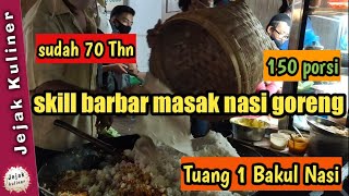 Skill Barbar Masak Nasi Goreng,Tuang 1 Bakul Nasi Nasi Goreng Komdak