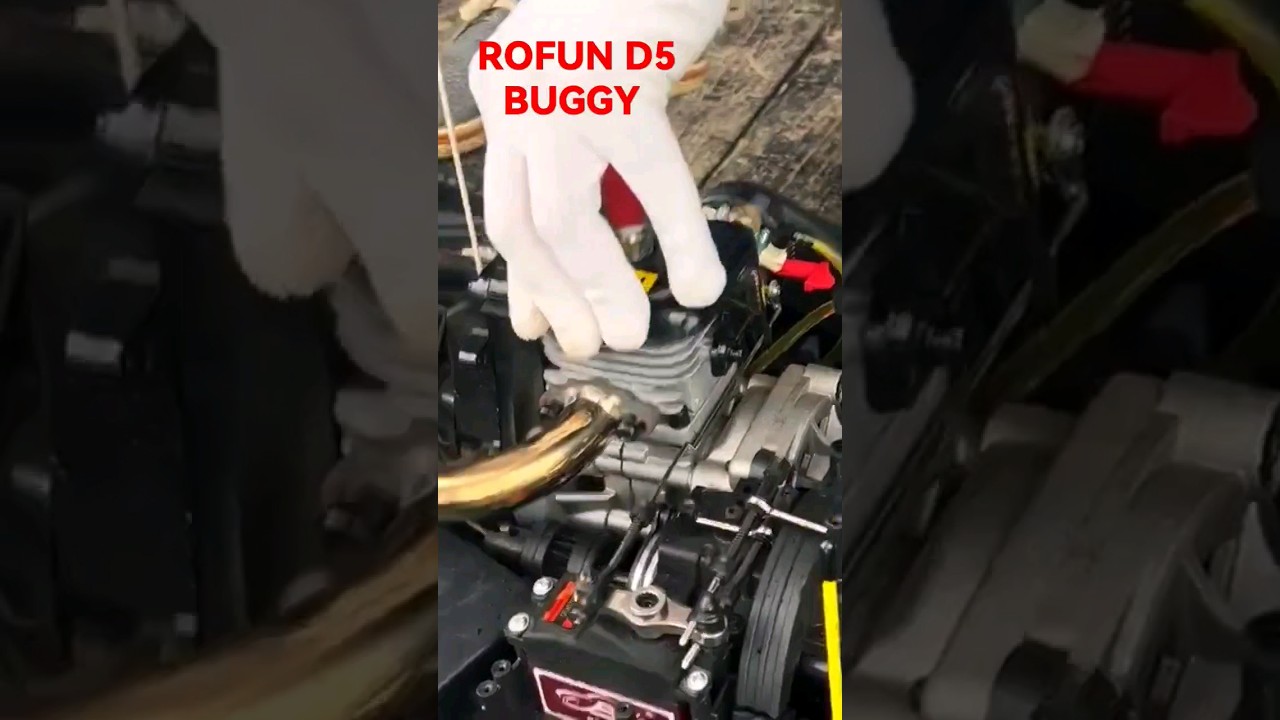 Запуск двигателя на радиуправляемой машине ROFUN D5