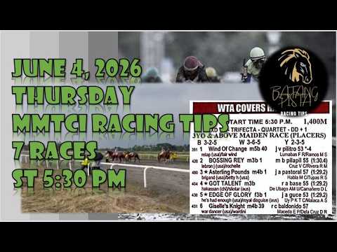 MMTCI LIVE RACING KARERA TIPS OF BATANG PISTA METRO MANILA TURF RACE ...