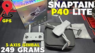 Should DJI Be Worried?? | Snaptain P40 Lite 249g 3-axis Gimbal GPS Mini Drone Overview