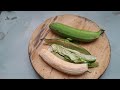 Peel Raw Banana Skin Quickly 