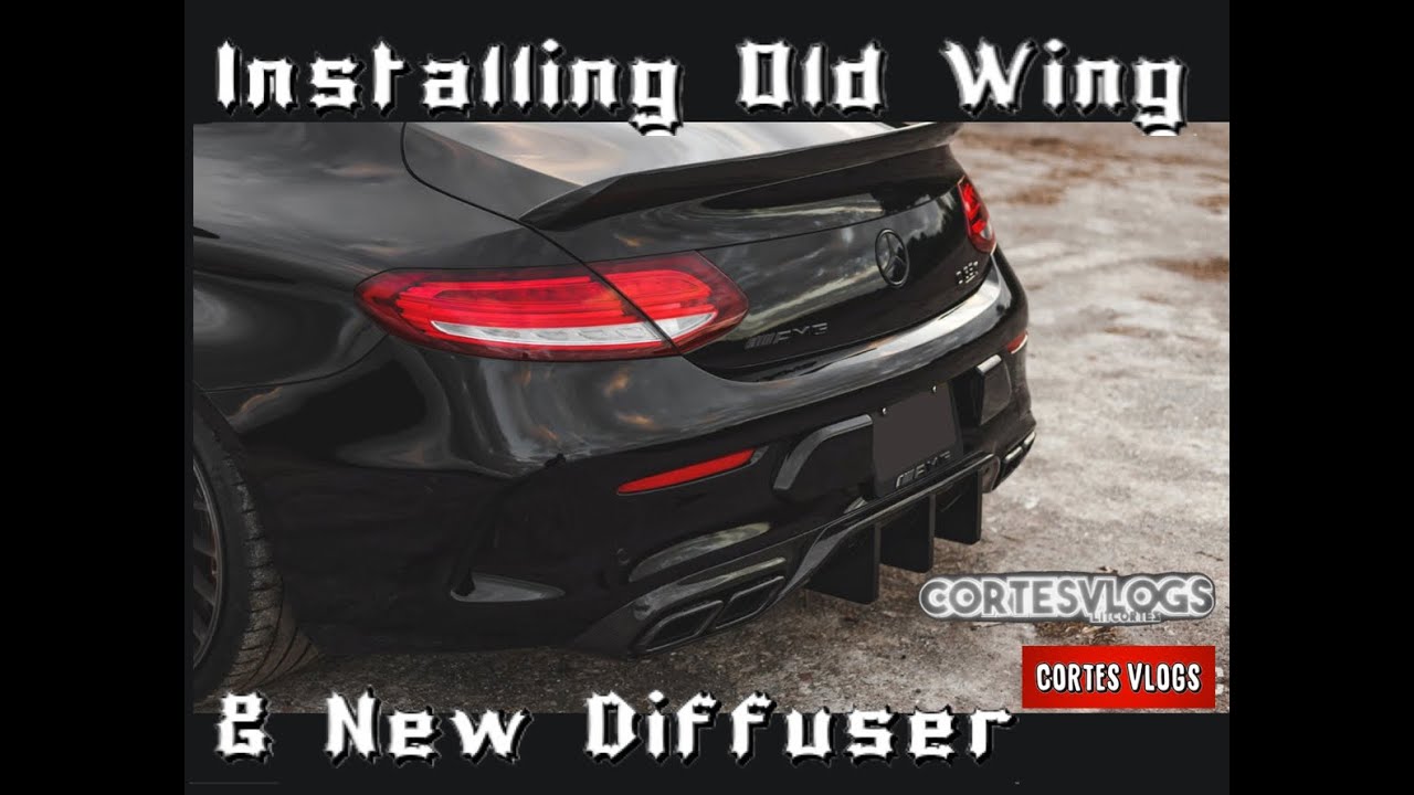 Installing Old Wing & New Diffuser - YouTube