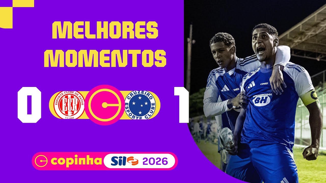 PATOS-PB 0 X 1 CRUZEIRO-MG | MELHORES MOMENTOS | 2ª RODADA | COPINHA SIL 2026