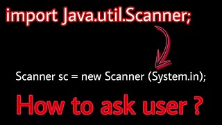 Getting user input in Java Explain in Hindi | Java scanner class #littlecoder #java #javaprogramming