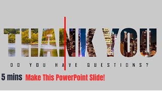 Creative Motion Animated THANK YOU SLIDE in PowerPoint | PowerPoint End Slide Design be an Expert