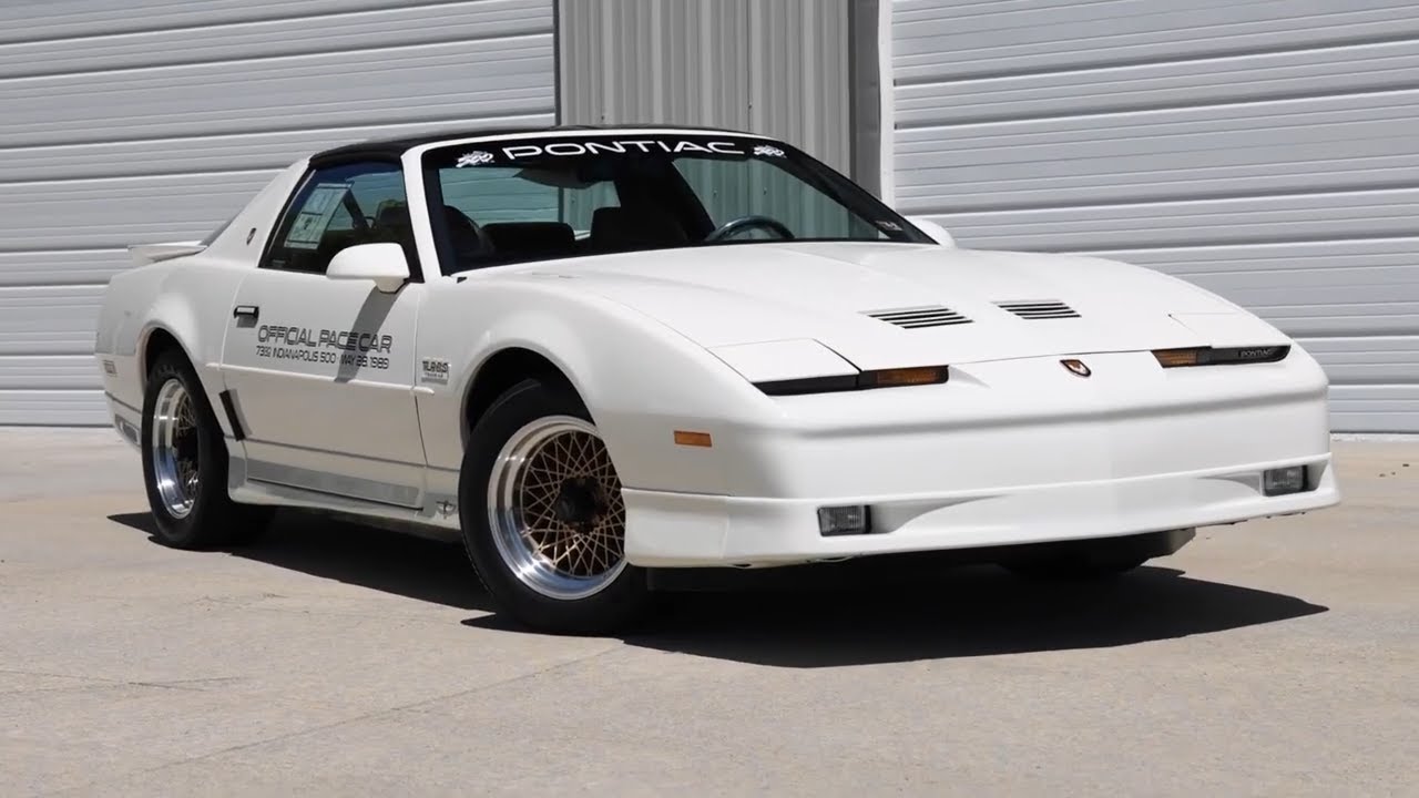 SOLD: 100 MILE SURVIVOR 1989 Pontiac Trans Am Turbo Indy Pace Car 