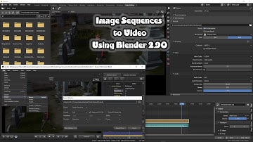 SFM - Blender 2.8x/2.9x - Image Sequences To Video Using Blender