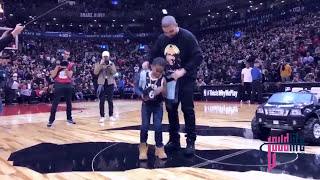 Young Dylan performed 'Child's Play' during half-time at Drake Night!! [Shot By Flyleeto]
