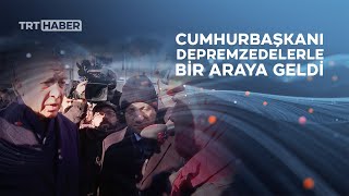 Hurbaşkanı Erdoğan, Çadır Kentte Vatandaşlarla Bir Araya Geldi