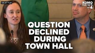 Seattle mayor attends light rail future town hall, declines transparency question