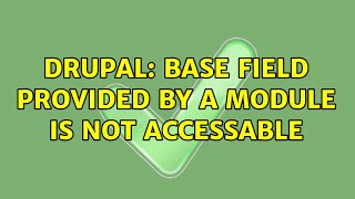 Famous Drupal: Base field provided by a module is not accessable Net Worth