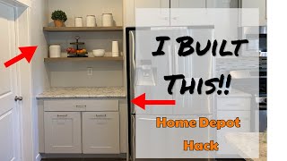 DIY Kitchen cabinet Remodel: Home Depot Hack