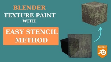 Blender Texture Paint With Any Image - Easy Stencil Method / Free Tutorial