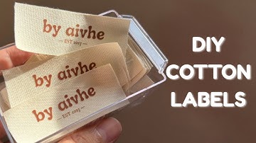 How I Make My Own Cotton Labels using DTF