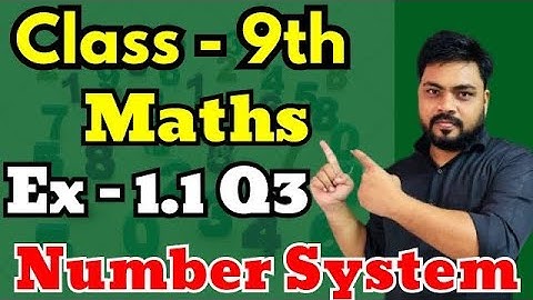 🔴Class 9 Maths | Ex 1.1 Q3 | Chapter 1 | Number System | Exercise 1.1 | New Syllabus 2024-25 NCERT