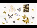 DOMS | Metallic Gold and Silver Brush Pens | Unique like a Butterfly!