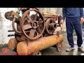 Restoration GIANT AIR COMPRESSOR | Restore Engine 1500Cc Vintage