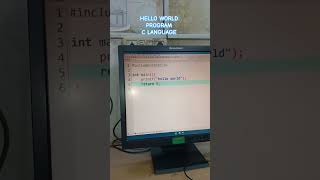 HELLO WORLD PROGRAM BY C LANGUAGE IN DEV-C++ APPLICATION
