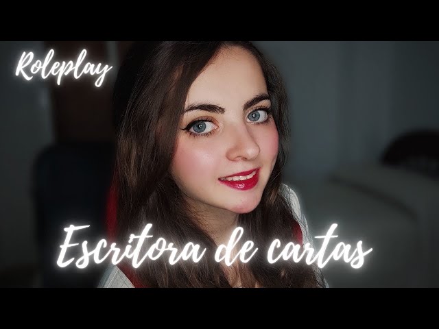 ASMR ROLEPLAY te AYUDO a escribir una CARTA ⌨️😴