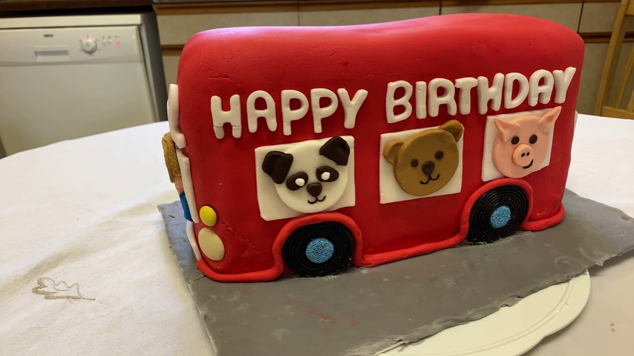 Big Red Bus Cake