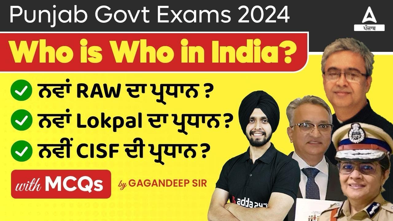 who-is-who-in-india-current-affairs-today-mcqs-by-gagan-sir-youtube