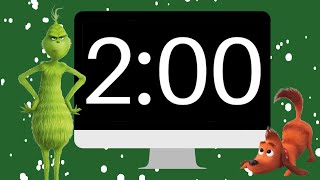 2 Minute Grinch Timer, Christmas Countdown, LOFI and Chime, Classroom Timer, two Minute Clean Up