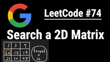 Search a 2D Matrix | Python, JavaScript, Java and C++ | LeetCode #74