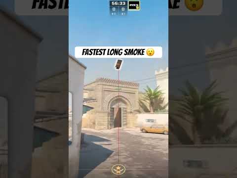 Fastest Long Smoke on Dust 2 🤯 #dust2smokes #cs2 #cs2smokes #cs2dust2 #easysmokes #cs2easysmoke