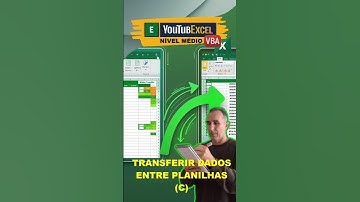 Transferir registros (dados) entre planilhas Excel (versão C) #MacroExcel #AutomaçãoExcel