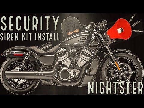 Harley-Davidson Security Siren Kit Alarm Install - 2022 NIGHTSTER
