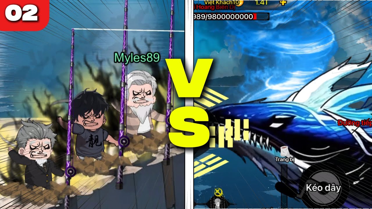 GIANG LÃO & BIỂU CA & TĂNG THIÊN QUỐC VS CÁ VOI LƯNG GÙ BIẾN DỊ | CÂU CÁ VẠN CÂN 02