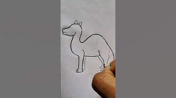 How to draw Camel drawing /Camel outline #drawingtutorials #shorts #trending #tamil #song #music