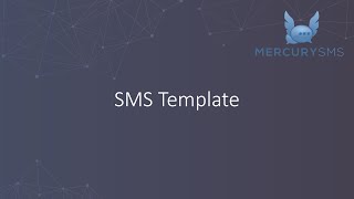 Mercury SMS: Creating SMS Templates screenshot 4