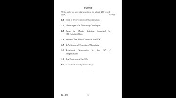 BLI - 223   June 2022 Question Paper