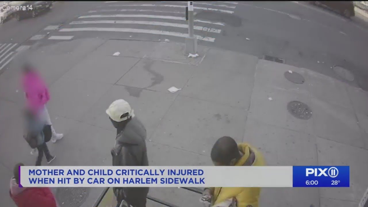 Mother, child injured after being hit by car - YouTube