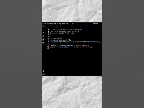 Celsius to Fahrenheit Converter in Javascript #coding #javascript - YouTube