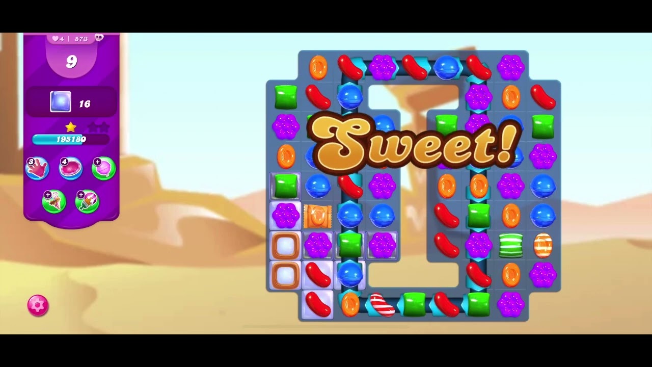 Candy Crush Saga | Level 573 | HARD LEVEL! | SUGAR CRUSH! | ASMR 🍭🦄