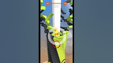 stack Ball 3D gameplay 💪 level 163 😀😃😁😆😅😂#shorts #shortsfeed