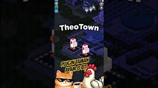 PLUGIN TAMAN UNIK PATUNG AYAM 8 BIT DI THEOTOWN! #shorts