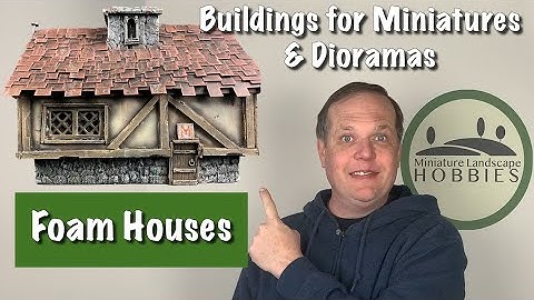Buildings for Miniatures & Dioramas: Foam Houses, Tabletop Wargames, Warhammer, Dungeons & Dragons