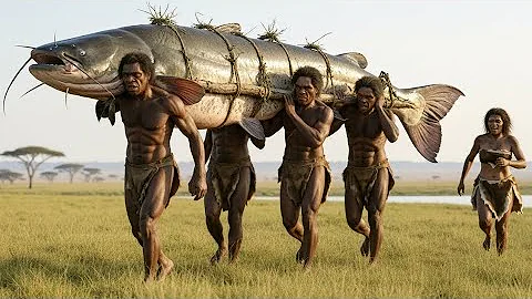 Life 3.4 M Years Ago: Homo habilis VS Giant Catfish Ancestors– The Deadliest Encounter